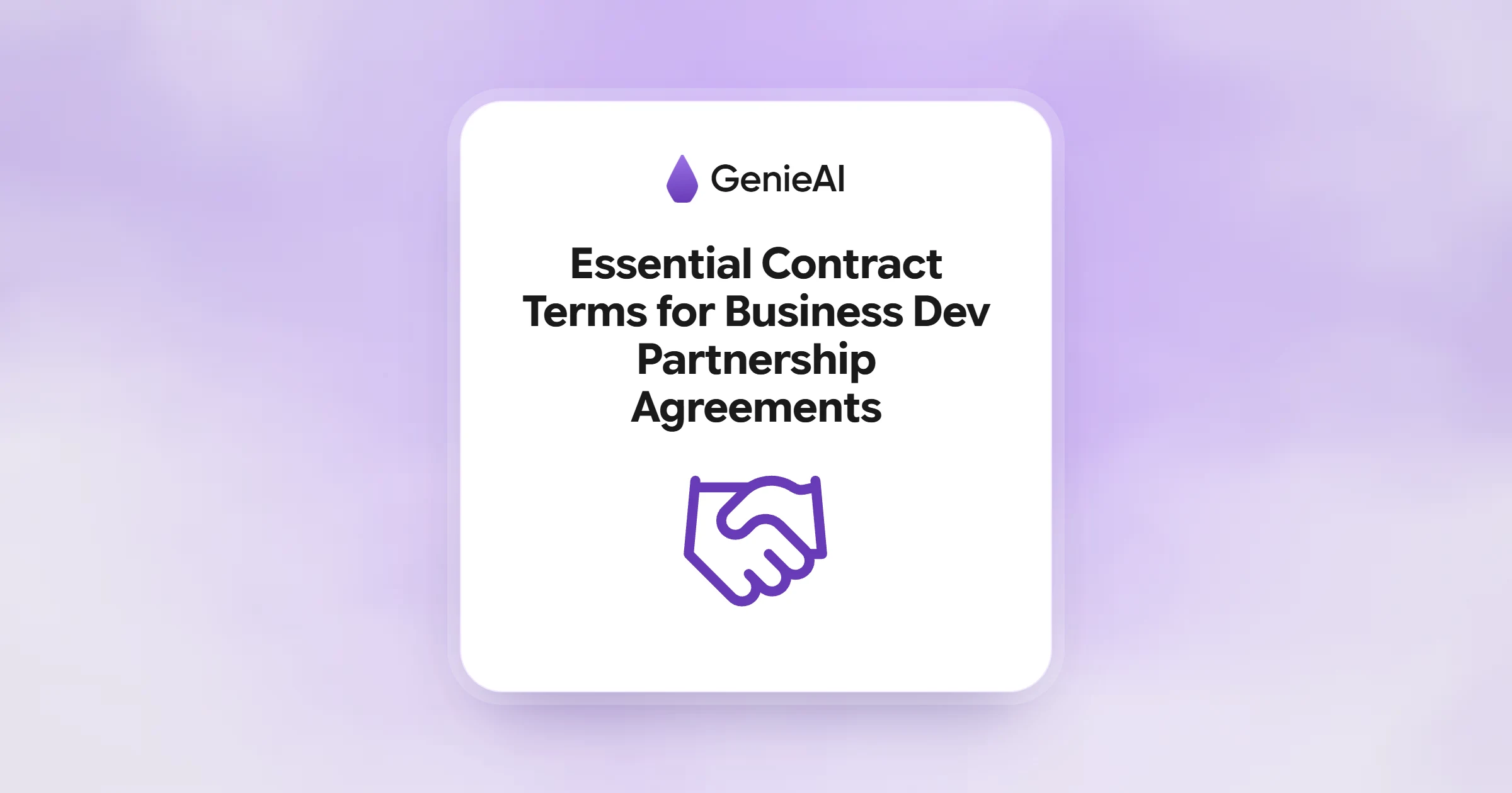 Essential Contract Terms for Business Dev Partnership Agreements