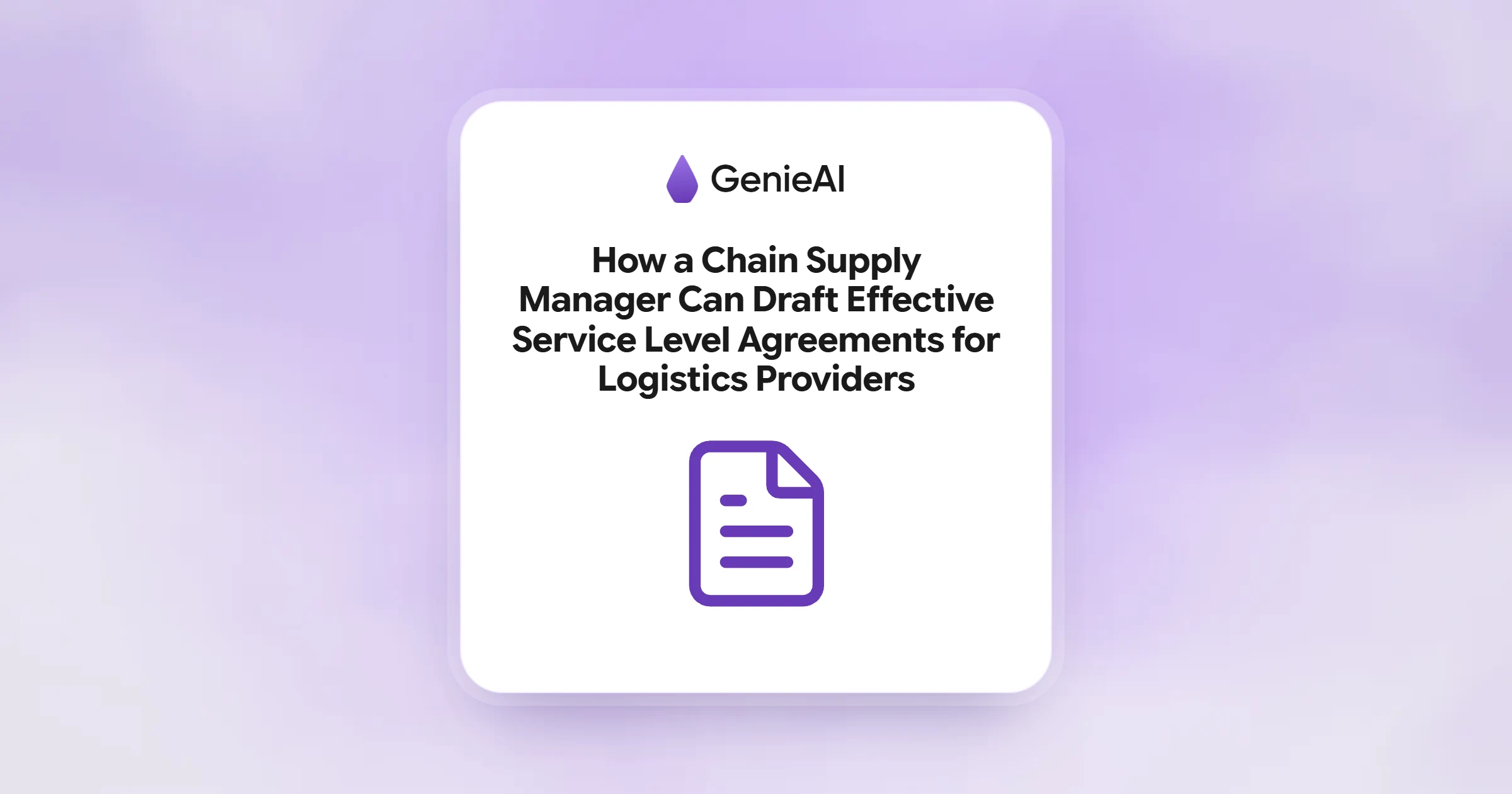 How a Chain Supply Manager Can Draft Effective Service Level Agreements for Logistics Providers