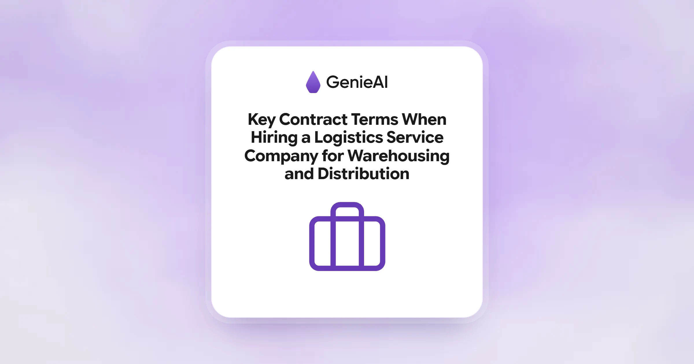 Key Contract Terms When Hiring a Logistics Service Company for Warehousing and Distribution