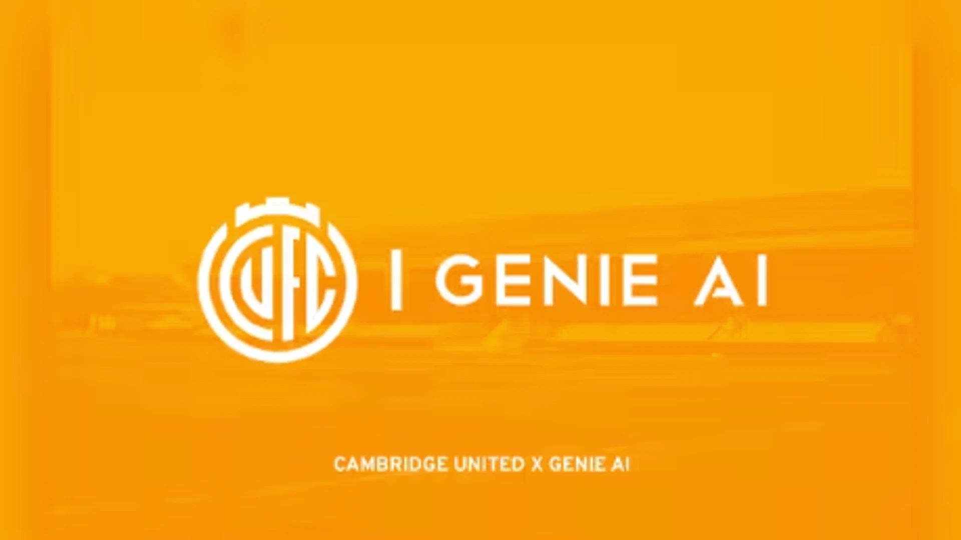 Cambridge United × GenieAI partnership card